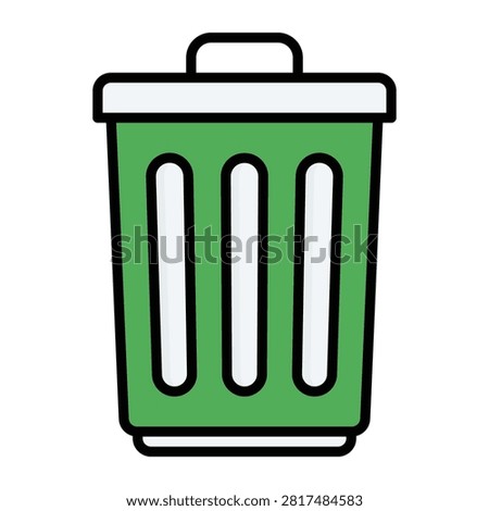 Waste Disposal Trash Can Icon
