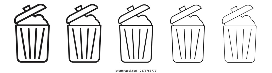 Desperdício de design de ícone, logotipo, aplicativo, UI. Ilustração vetorial, EPS