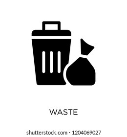 Waste icon. Waste symbol design from Ecology collection. Simple element vector illustration on white background.