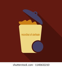 waste icon - trash bin, garbage can