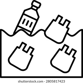 Waste Icon Vector Element line icon design vector icons