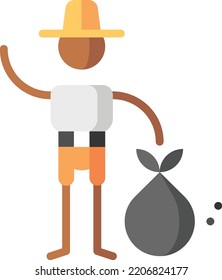 waste isolated design element stock illustration. Vector on a white background