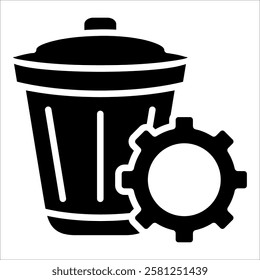 Waste Management Icon Element For Design