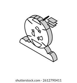 waste management isometric icon vector. waste management sign. isolated symbol illustration