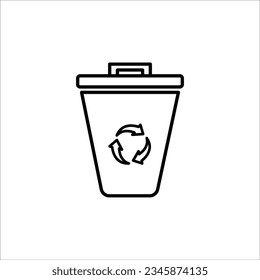 Waste Management line icon. illustration graphic of Waste Management line