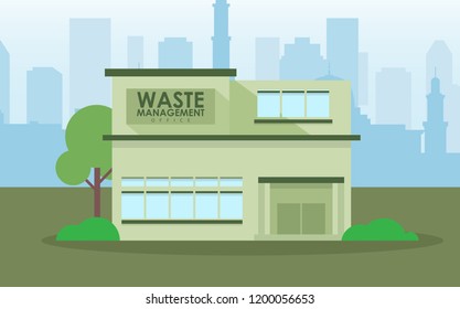 Waste Management Office/facility Illustration