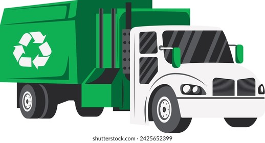 Waste Management Recycle Garbage Truck