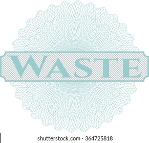 Waste money style rosette