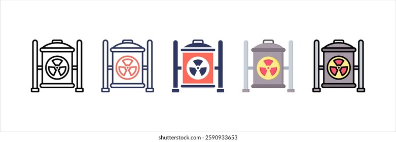 Waste Multi Style Icon Set