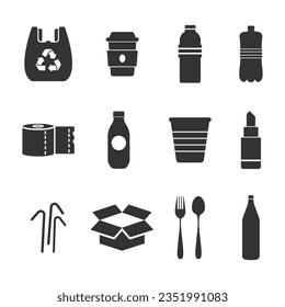 Waste Recycle Icon Vector Design.