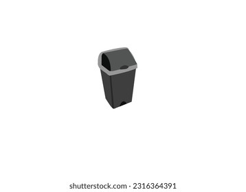  Waste Recycling Bin with Pedal and Lid  and Kitchen Indoor Outdoor Rubbish . Bin Vector Illustration Isolated on White Stock Vector - Illustration.