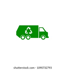 waste recycling machine green icon. Element of nature protection icon for mobile concept and web apps. Isolated waste recycling machine icon can be used for web and mobile on white background