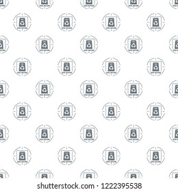 Waste recycling pattern vector seamless repeat for any web design