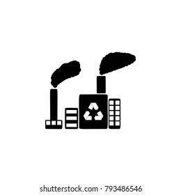 waste recycling plant icon. Elements garbage icon. Premium quality graphic design icon. Baby Signs, outline symbols collection icon for websites, web design, mobile app on white background