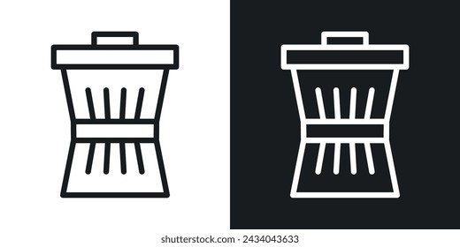 Waste Reduction Icon Designed in a Line Style on White background.