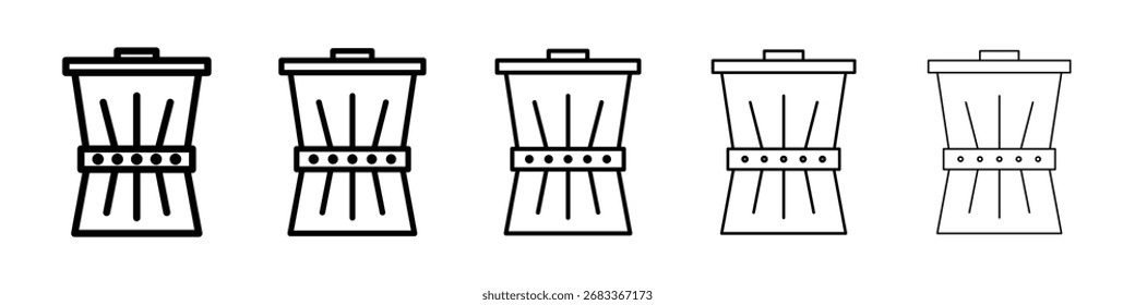 Icono de reducción de residuos Arte vectorial Ilustración