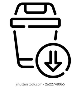 Waste Reduction icon, for web, app, infographic, etc