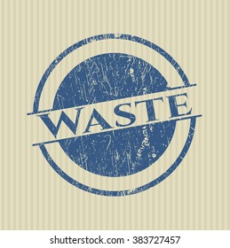 Waste rubber grunge texture stamp