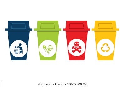 waste seperation bins