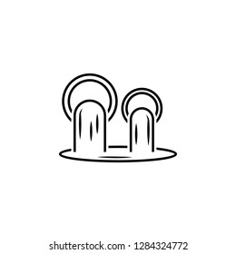 waste, sewage, plumbing icon. Element of earth pollution icon for mobile concept and web apps. Detailed waste, sewage, plumbing icon can be used for web and mobile
