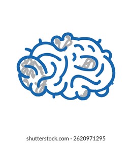 waste silk doodle icon sketch vector. waste silk sign. isolated symbol illustration