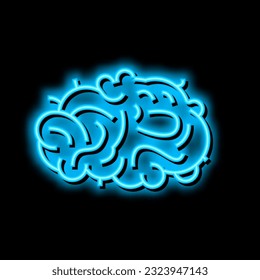 waste silk neon light sign vector. waste silk illustration