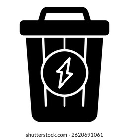 Waste Simple Icon Vector Illustration Concept