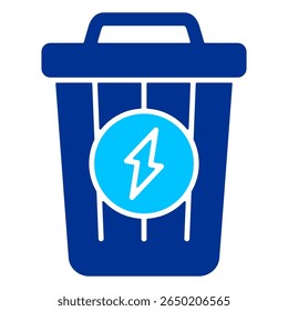 Concepto de Ilustración vectorial de iconos simples de residuos