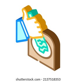 waste sorting isometric icon vector. waste sorting sign. isolated symbol illustration