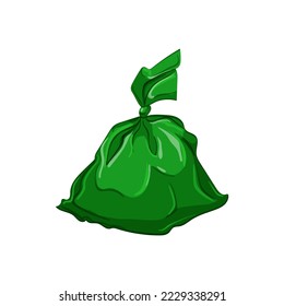 waste trash bag cartoon. waste trash bag sign. isolated symbol vector illustration