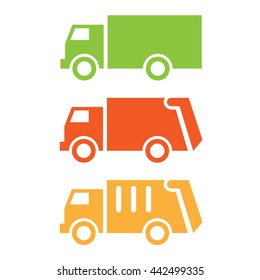 waste truck icons