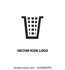 waste vector icon logo illustration