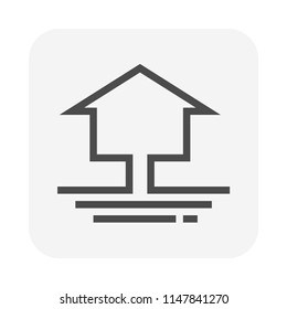 Waste water icon, 64x64 perfect pixel and editable stroke.