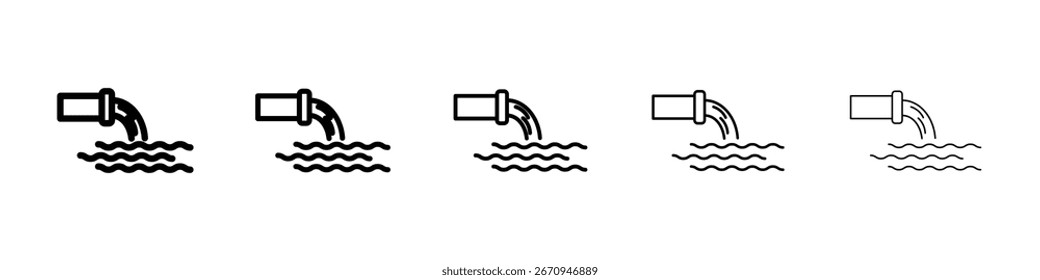 Waste water icon vector collection. EPS 10