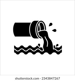 waste water icon vector on white background, EPS 10