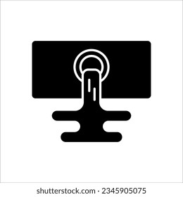 waste water icon vector on white background, EPS 10