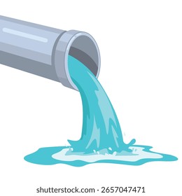  tubo de água de esgoto desenho animado vetor ilustração elemento template web