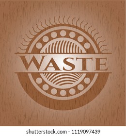 Waste wood emblem