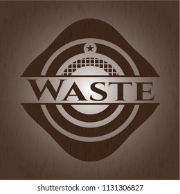 Waste wood emblem