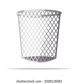 Ilustración aislada del vector del contenedor de desechos
