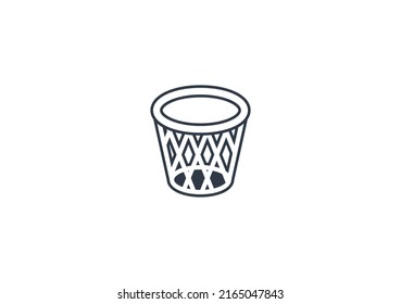 Vector De Basura Aislado Emoticon Aislado. Icono de la basura puede emmoji