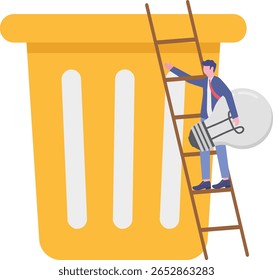 Wasted unworkable ideas, business failure or too many abandoned projects concept.

