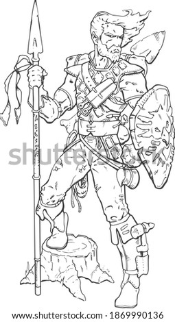 Wasteland Explorer with Armor and Weapons