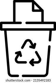 A wastepaper basket is a container for rubbish