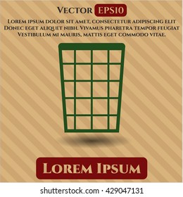 wastepaper basket icon vector symbol flat eps jpg app