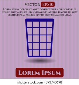 Wastepaper Basket vector icon