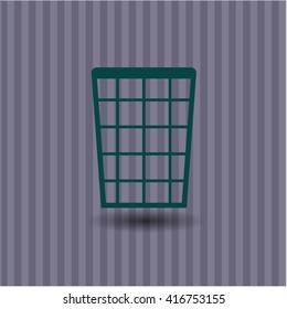 Wastepaper Basket vector icon