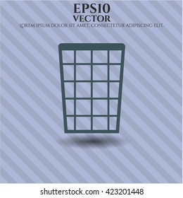 Wastepaper Basket vector icon