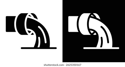 Wastewater icon simple line vector. Symbol, logo.