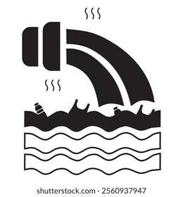 wastewater icon vector design. dirty water icon

